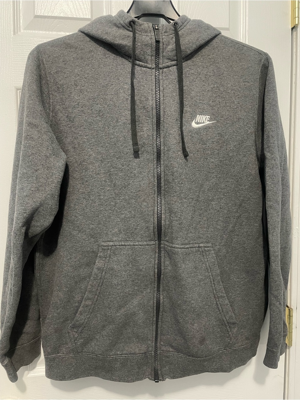 Nike Gray Full-Zip Lightweight Hoodie Jacket